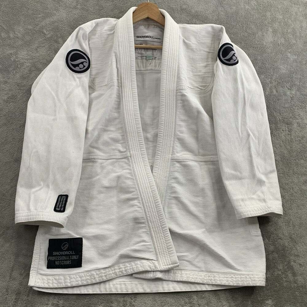 Shoyoroll Kimono Top Men 2L BJJ Jiu Jitsu Pursuit Gi White Martial Arts Training